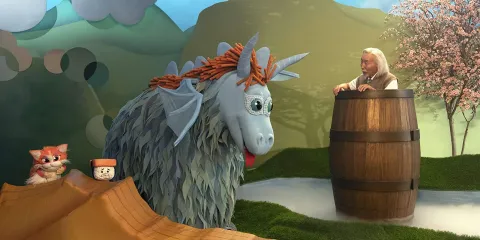 Кадр из фильма Шучу