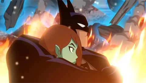 Кадр из фильма Лига справедливости против Смертоносной пятерки