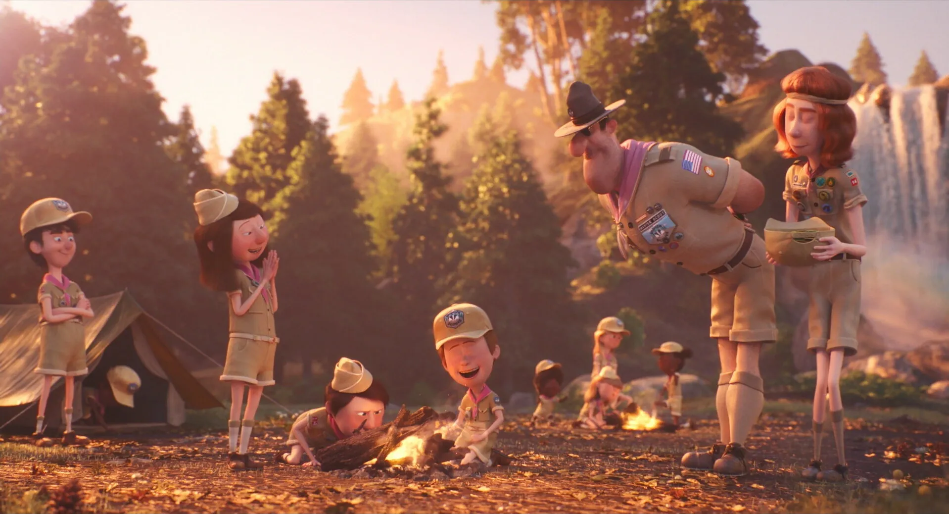 Кадр из фильма Миньоны-скауты