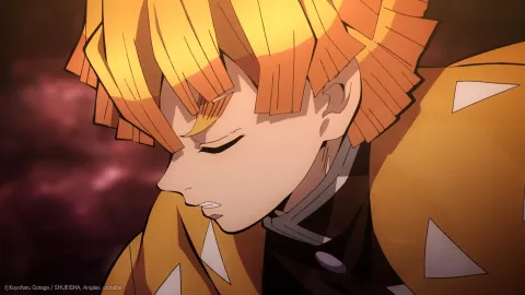 Кадр из фильма Истребитель демонов: Поезд «Бесконечный»