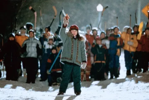 Кадр из фильма Снежный день