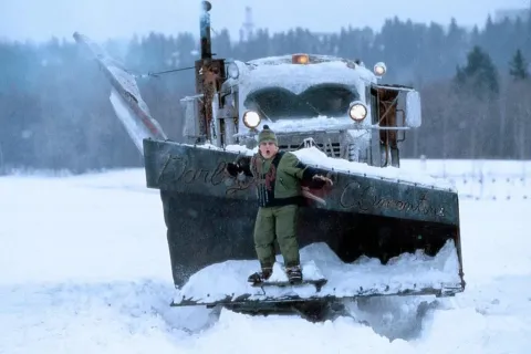 Кадр из фильма Снежный день