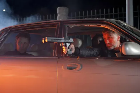 Кадр из фильма Зелёный Шершень