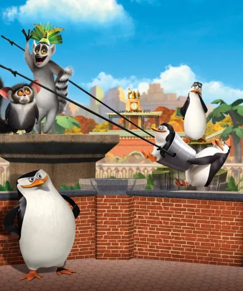 Кадр из фильма Пингвины из Мадагаскара