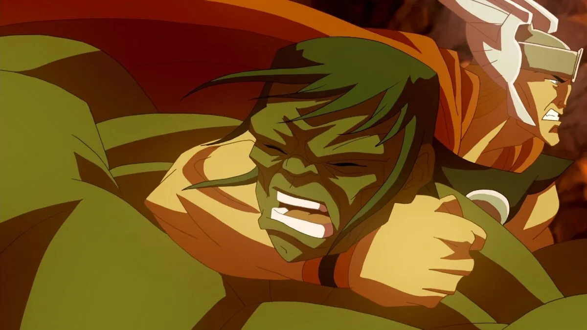 Кадр из фильма Халк против...