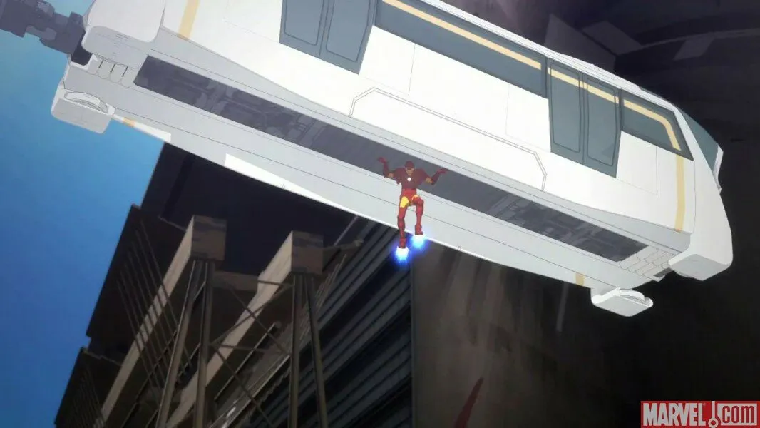 Кадр из фильма Железный человек: Приключения в броне