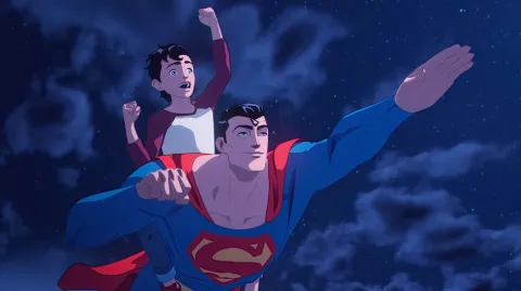 Кадр из фильма Бэтмен и Супермен: битва Суперсыновей