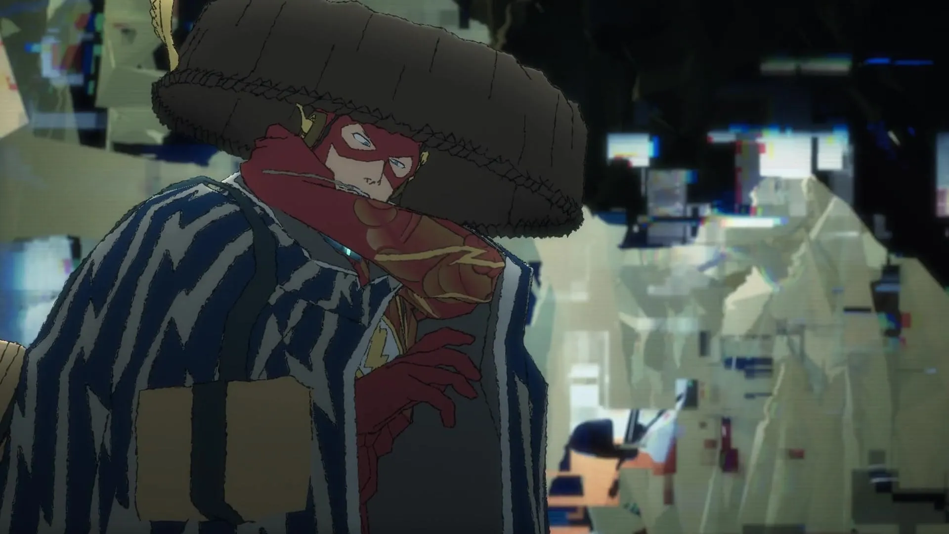 Кадр из фильма Бэтмен-ниндзя против Лиги якудза