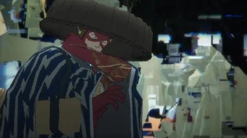 Кадр из фильма Бэтмен-ниндзя против Лиги якудза