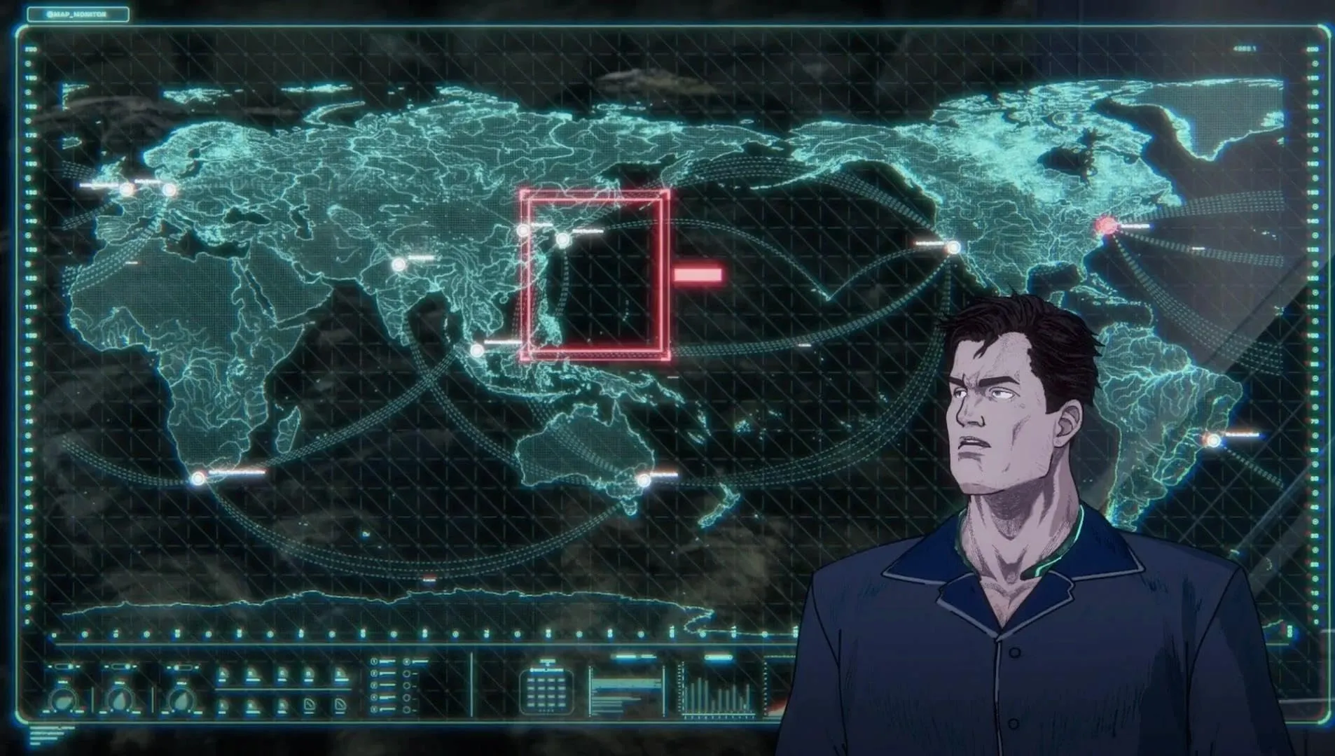 Кадр из фильма Бэтмен-ниндзя против Лиги якудза