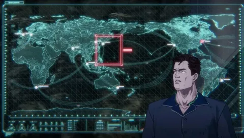 Кадр из фильма Бэтмен-ниндзя против Лиги якудза