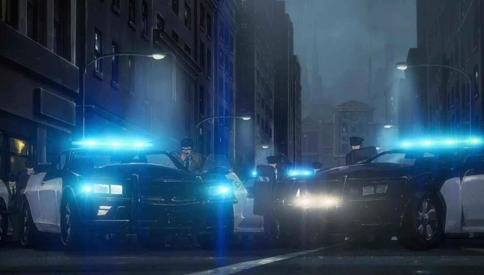 Кадр из фильма Бэтмен-ниндзя против Лиги якудза