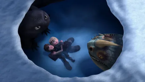 Кадр из фильма Драконы и всадники Олуха