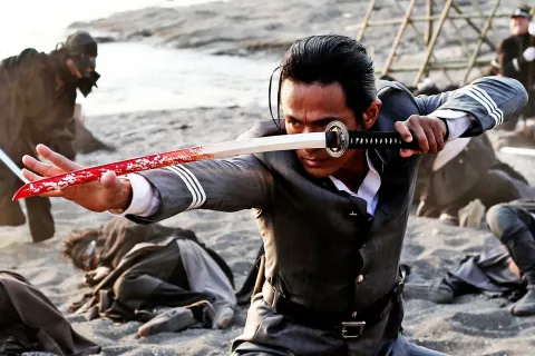 Кадр из фильма Бродяга Кэнсин: Последняя легенда