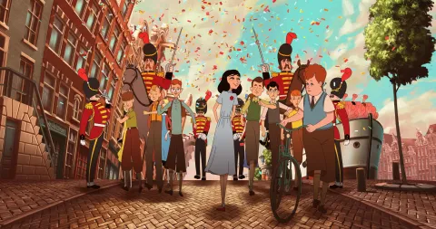 Кадр из фильма Где Анна Франк