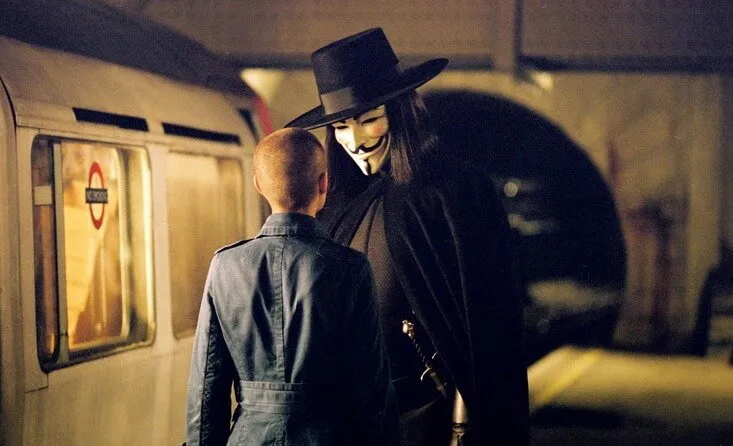 Кадр из фильма «V» значит Вендетта