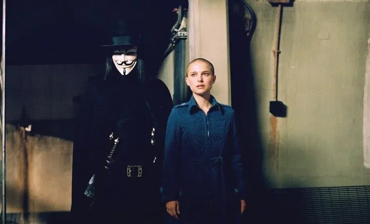 Кадр из фильма «V» значит Вендетта