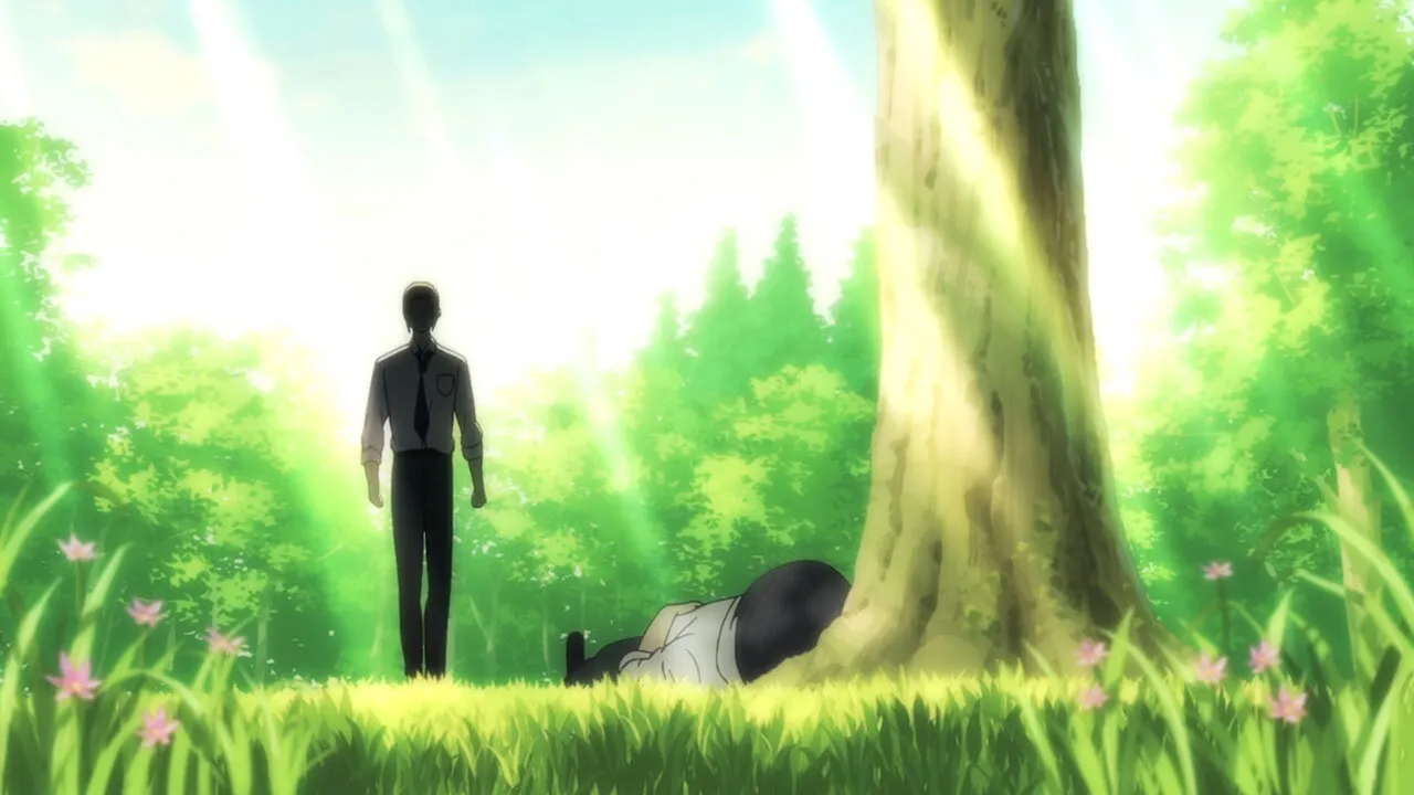 Кадр из фильма Вечно ленивый Танака